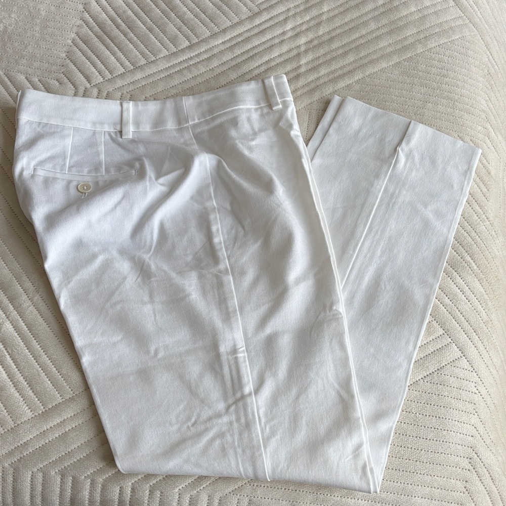 Talbots Ladies White straight leg slacks